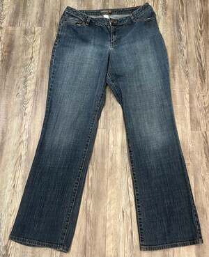 Venezia Women's Stretch Bootcut Jeans Size 2 Tall Dark Wash Denim